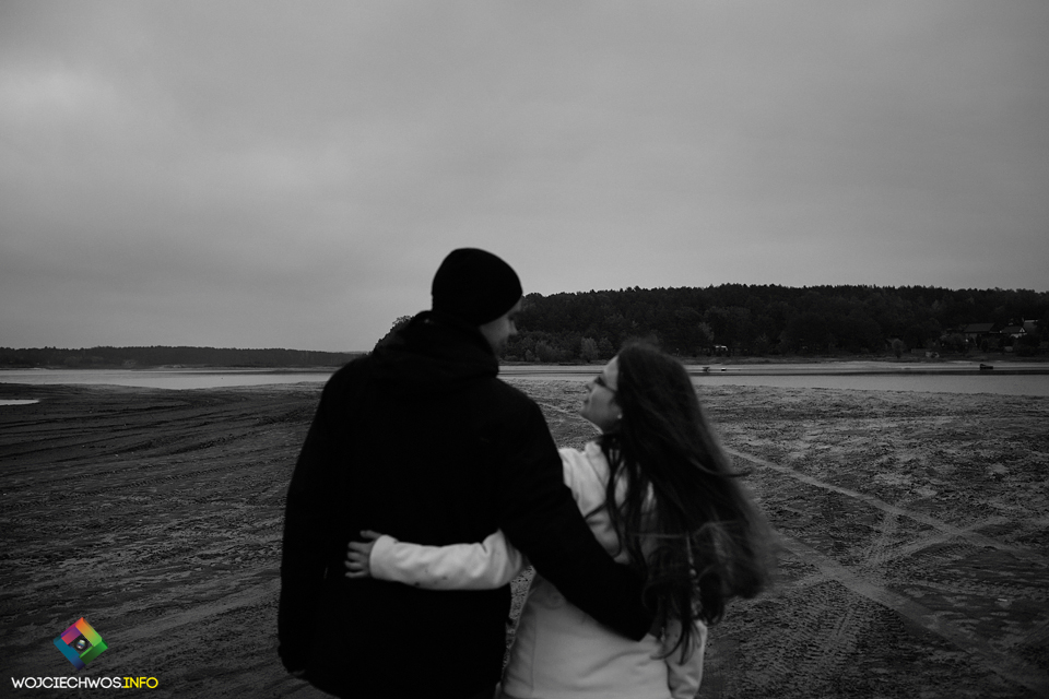 sesja ślubna nad jeziorem Chańcza