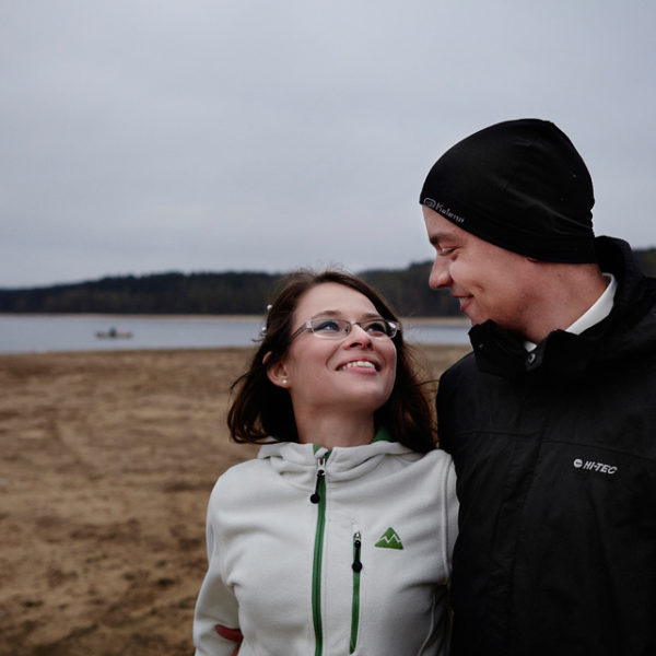 sesja ślubna nad jeziorem Chańcza